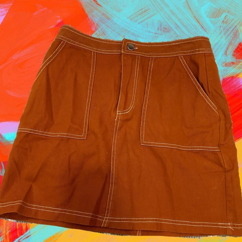 BRAND NEW sofi angel auburn rest denim skirt! cute, comfy, and tags attached!